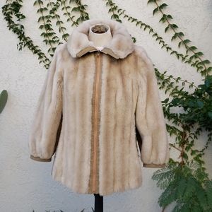 Faux fur jacket